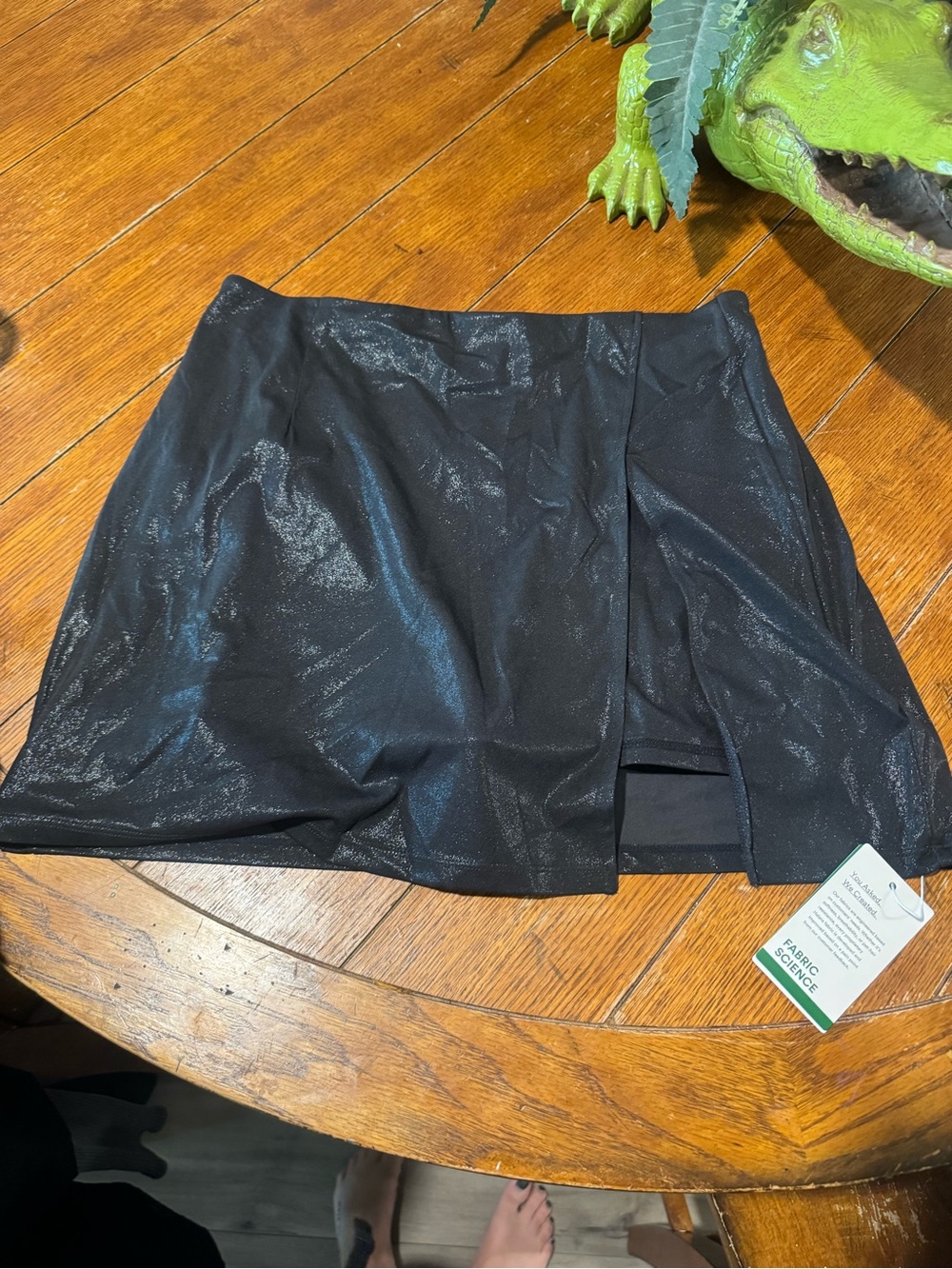 HalaraBlack Women's Shimmer Skort - Stylish Active Shorts